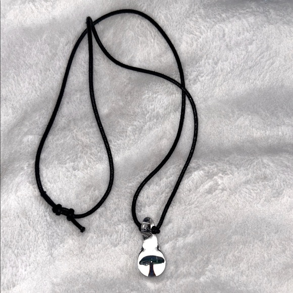 None Jewelry - Glass Mushroom Jar Black accord necklace fairycore fairy